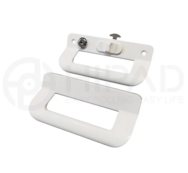 Sliding window flush handle for OEM frame and lock selection