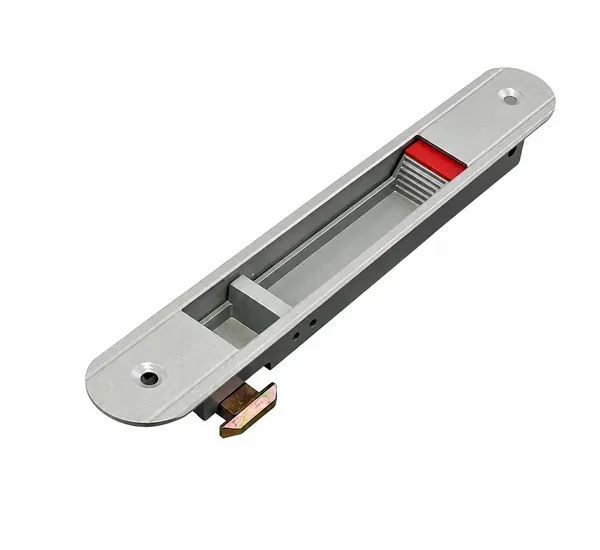 Sliding window flush handle recessed body and mounting geometry