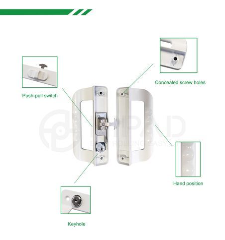 Sliding window flush handle replacement fit and lock check